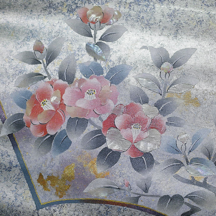 螺鈿　西陣織名古屋帯【夢想花】 仕立て込み