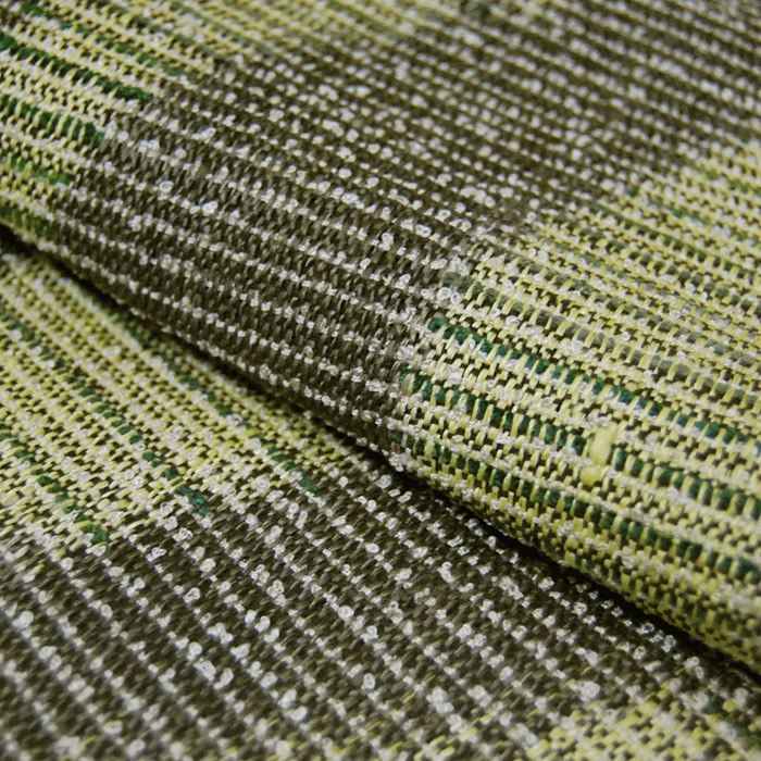 藤田織物謹製　手織西陣八寸帯【波　深緑/黄緑】