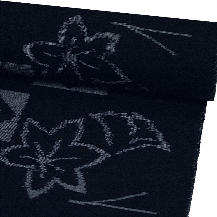 伝統的工芸品　手織り弓浜絣木綿反【吹寄】 仕立て込み