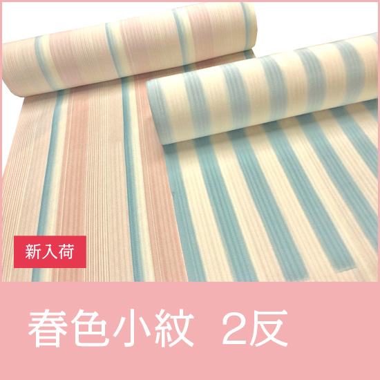 【新商品入荷】春にぴったり！縞小紋の入荷です♪