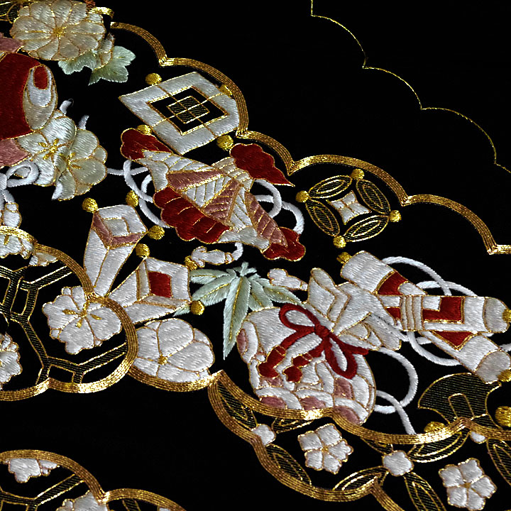 黒留袖【8125】金糸刺繍 錦趣百選 新品未仕立 正絹 手描京友禅