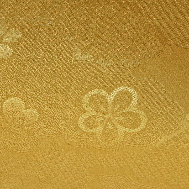 本振袖用　長襦袢反【雲に花々】 仕立て込み